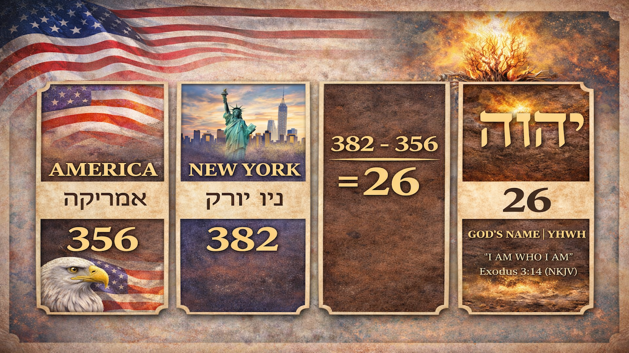 Hebrew Gematria Values of America & New York Explained In Connection To Mystery Babylon
