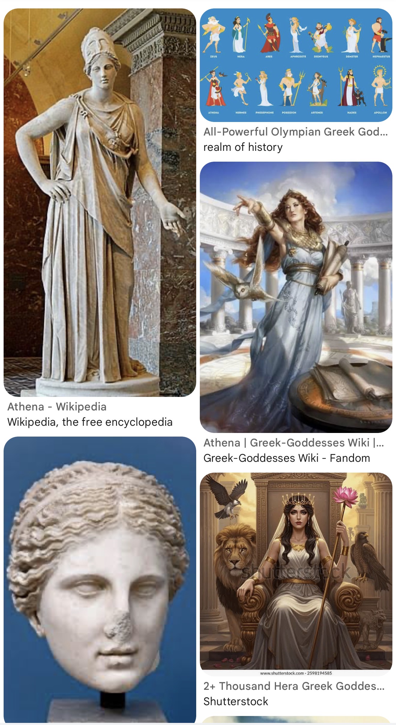 Pagan Greek goddess Idol Nike